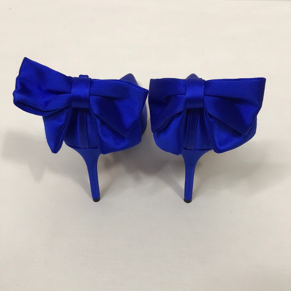 NWOT SJP BY SARAH JESSICA PARKER Lucille Satin Bow heels - Picture 5 of 12